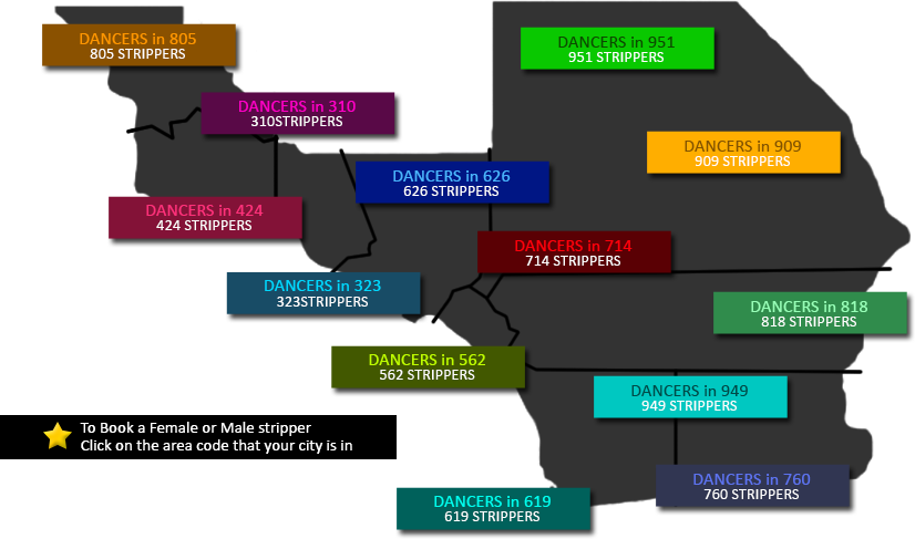 Stripper City map, Call for dancers in your area!
